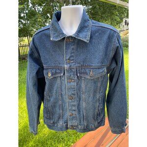 Vintage Wrangler Denim Jacket M Blue 90's Grunge Classic Cotton